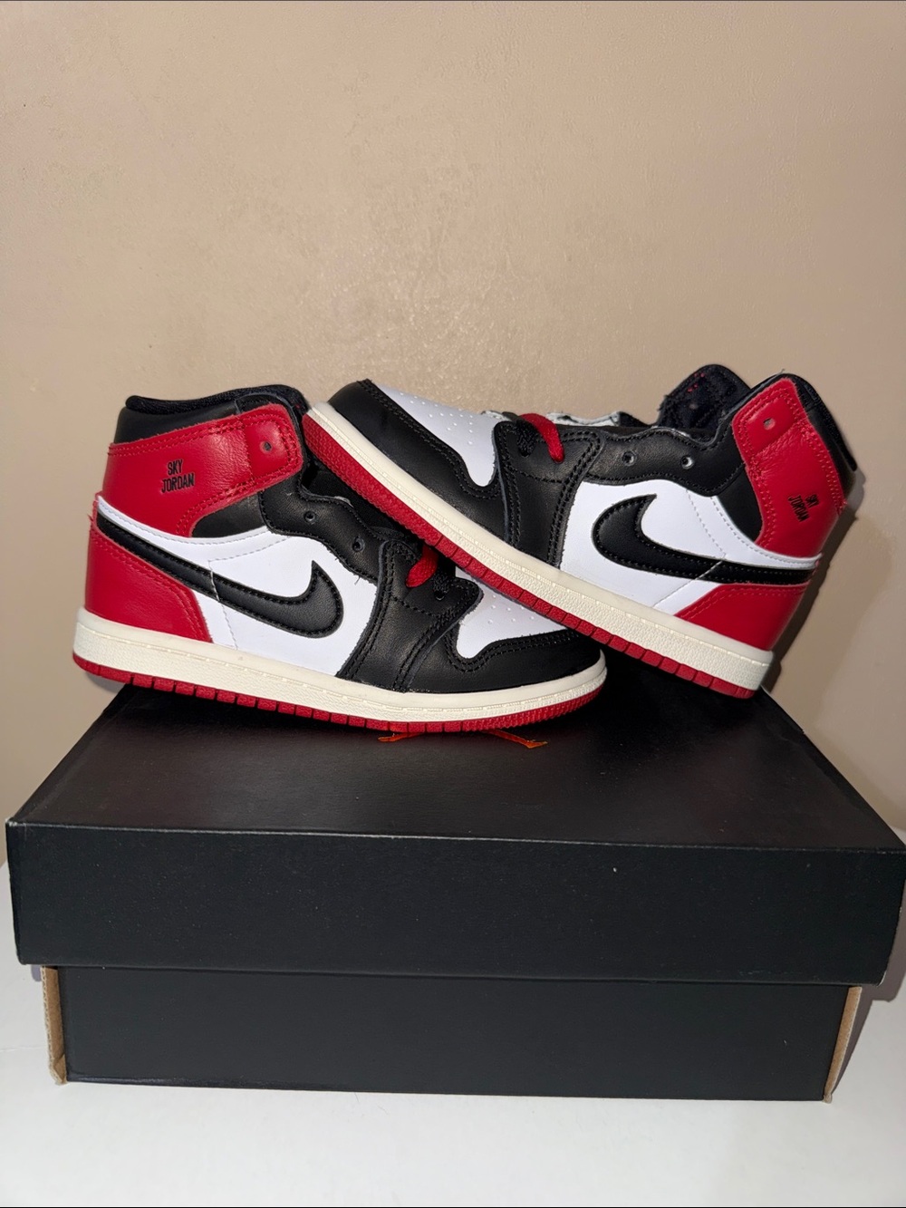 Nike Jordan 1 Retro High OG TD Varsity Red Black White FD1413-106 Size 10C Kids